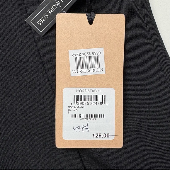 NWT Halogen Nordstrom Drape Open Front Lightweight Jacket Size S Black Pockets - Picture 14 of 14